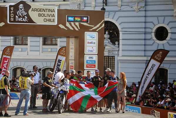 Txomin Arana at the finish line in Valparaiso (photoTA)